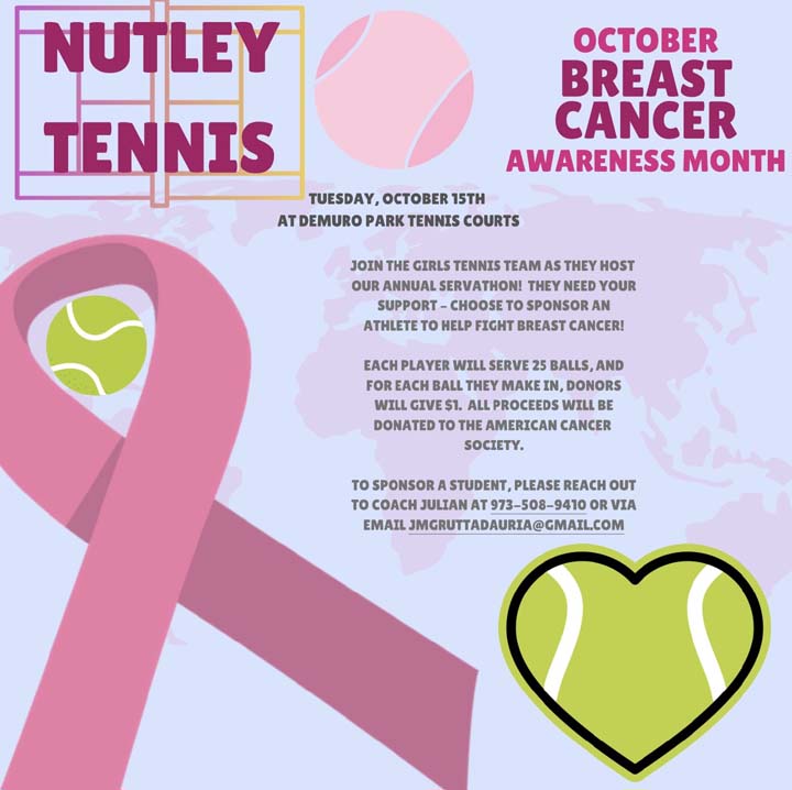 Nutley tennis fundraiser